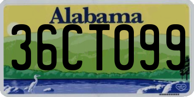 AL license plate 36CT099
