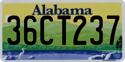 AL license plate 36CT237