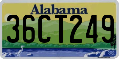 AL license plate 36CT249