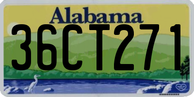 AL license plate 36CT271
