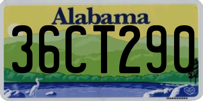 AL license plate 36CT290