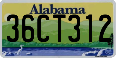 AL license plate 36CT312