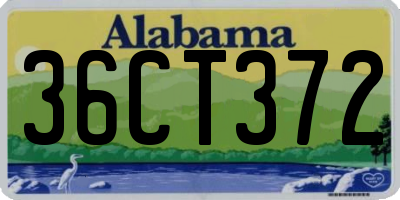 AL license plate 36CT372