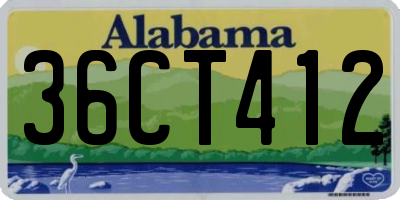 AL license plate 36CT412
