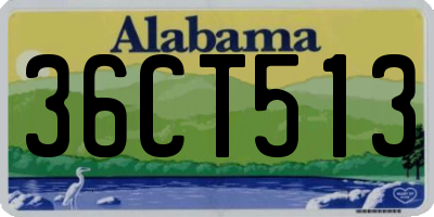 AL license plate 36CT513