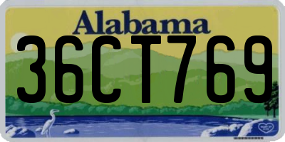 AL license plate 36CT769