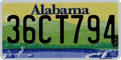 AL license plate 36CT794