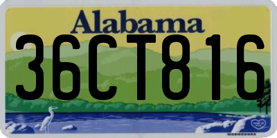 AL license plate 36CT816