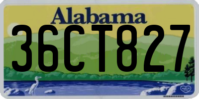 AL license plate 36CT827