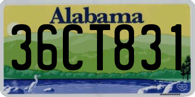 AL license plate 36CT831