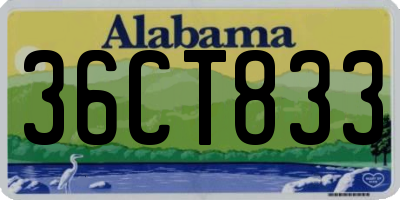 AL license plate 36CT833