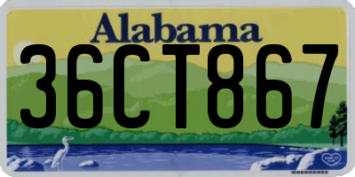 AL license plate 36CT867