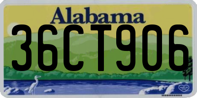 AL license plate 36CT906