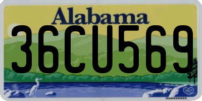 AL license plate 36CU569