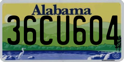 AL license plate 36CU604