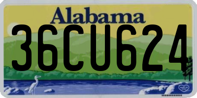 AL license plate 36CU624