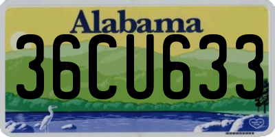 AL license plate 36CU633