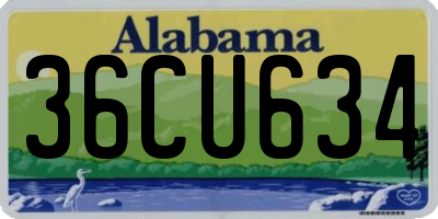 AL license plate 36CU634