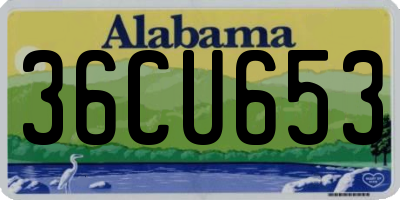 AL license plate 36CU653