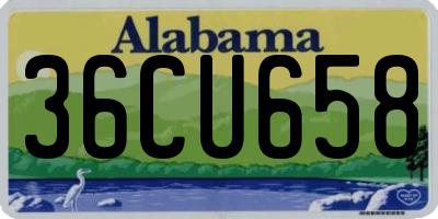 AL license plate 36CU658