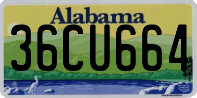 AL license plate 36CU664