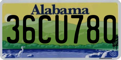 AL license plate 36CU780