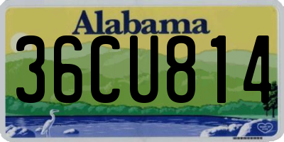 AL license plate 36CU814