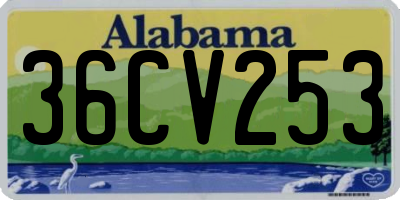 AL license plate 36CV253