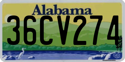 AL license plate 36CV274