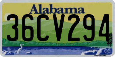 AL license plate 36CV294