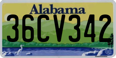 AL license plate 36CV342