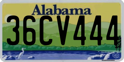 AL license plate 36CV444