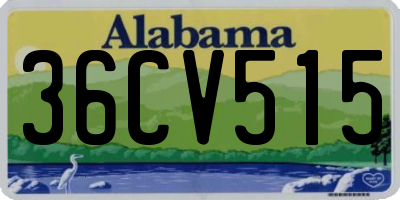 AL license plate 36CV515