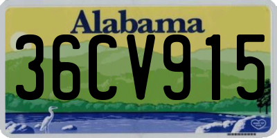 AL license plate 36CV915