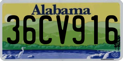 AL license plate 36CV916