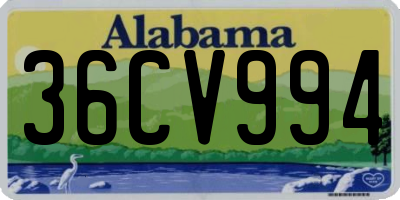 AL license plate 36CV994