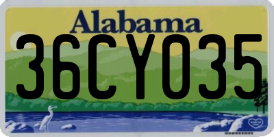 AL license plate 36CY035