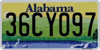 AL license plate 36CY097