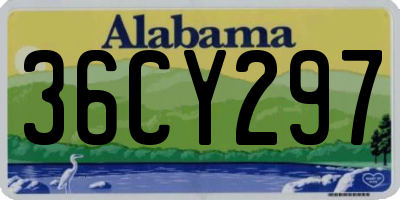 AL license plate 36CY297