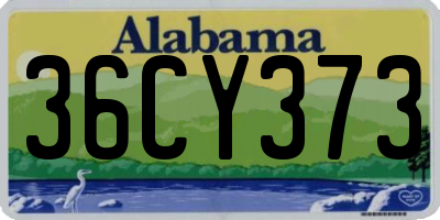 AL license plate 36CY373