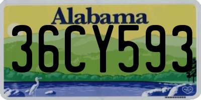 AL license plate 36CY593