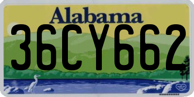 AL license plate 36CY662