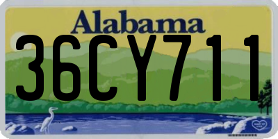 AL license plate 36CY711