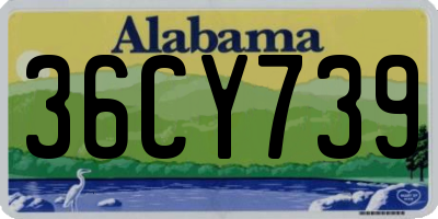 AL license plate 36CY739