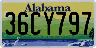 AL license plate 36CY797