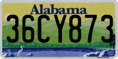 AL license plate 36CY873