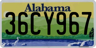 AL license plate 36CY967