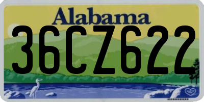 AL license plate 36CZ622