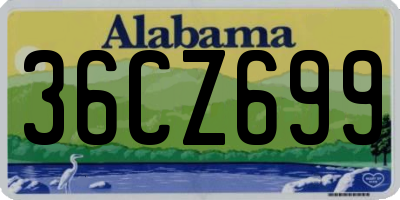 AL license plate 36CZ699