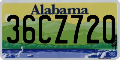 AL license plate 36CZ720